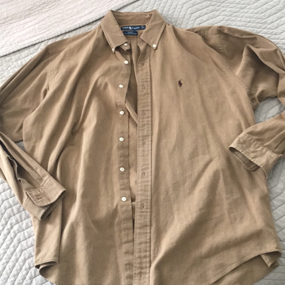 Size large Polo brownish button down